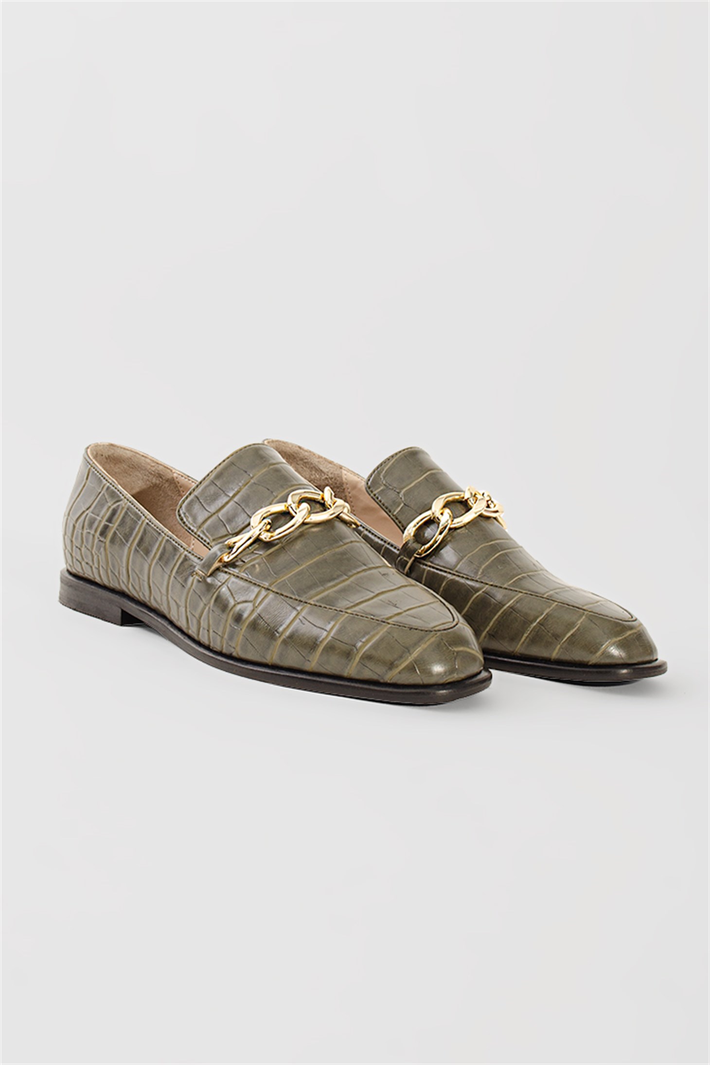 LOFFEX - Haki Croco - Loafer