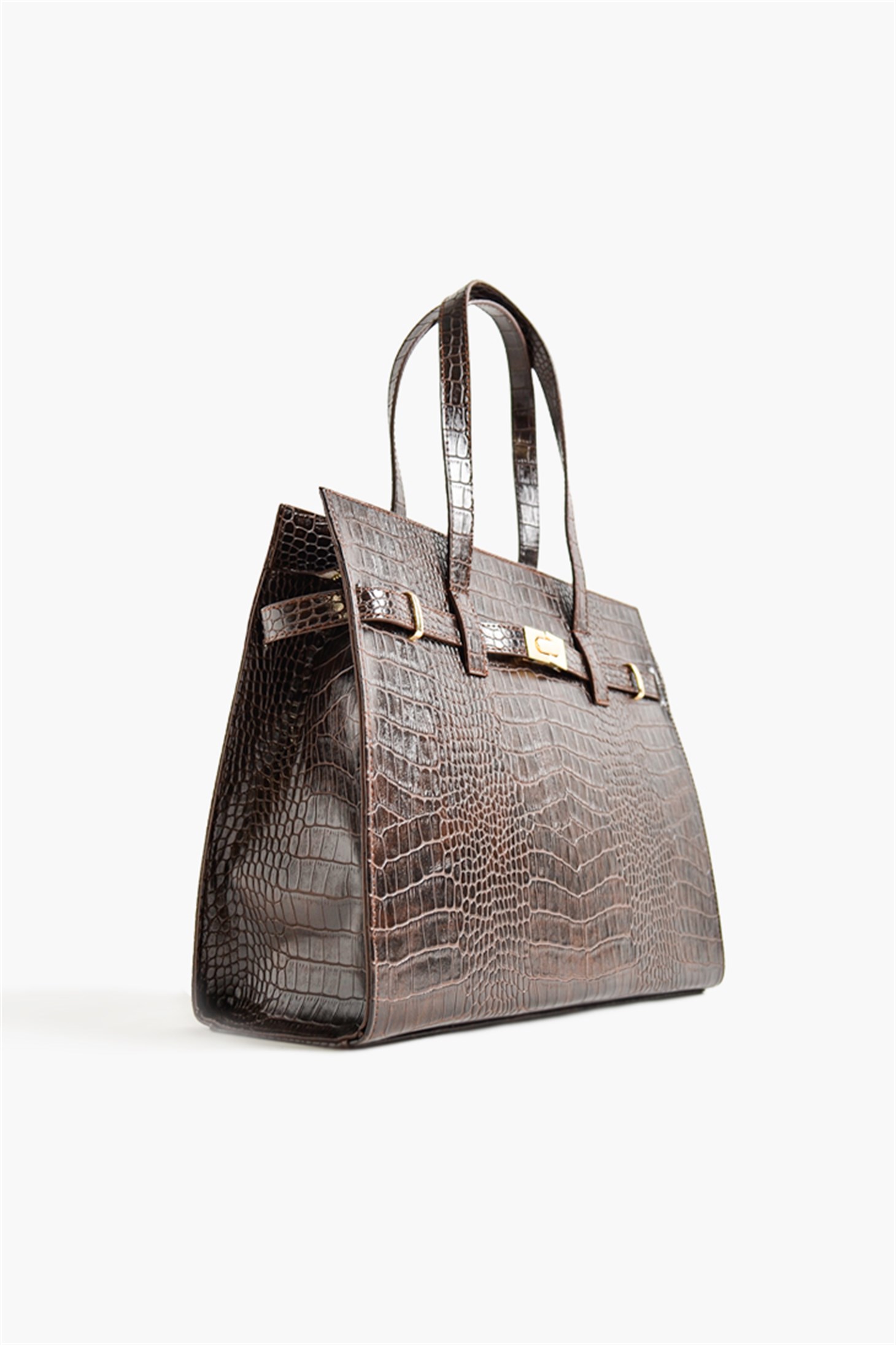 SHOES&MOREELISSA BGELISSA BG - Kahve Croco - Omuz Çantası