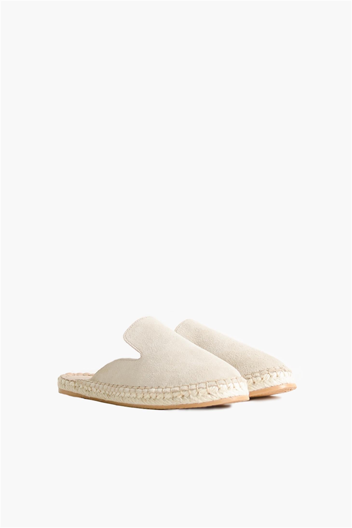 SHOES&MOREERMYERMY - Bej Süet - Espadril