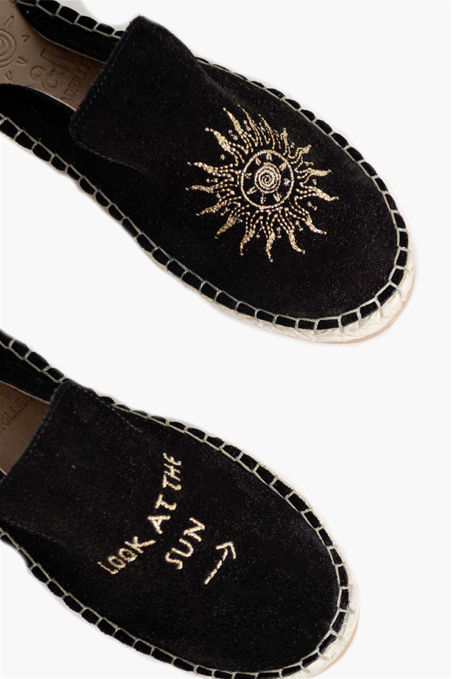 SHOES&MOREERMYERMY - Siyah Suet - Espadril