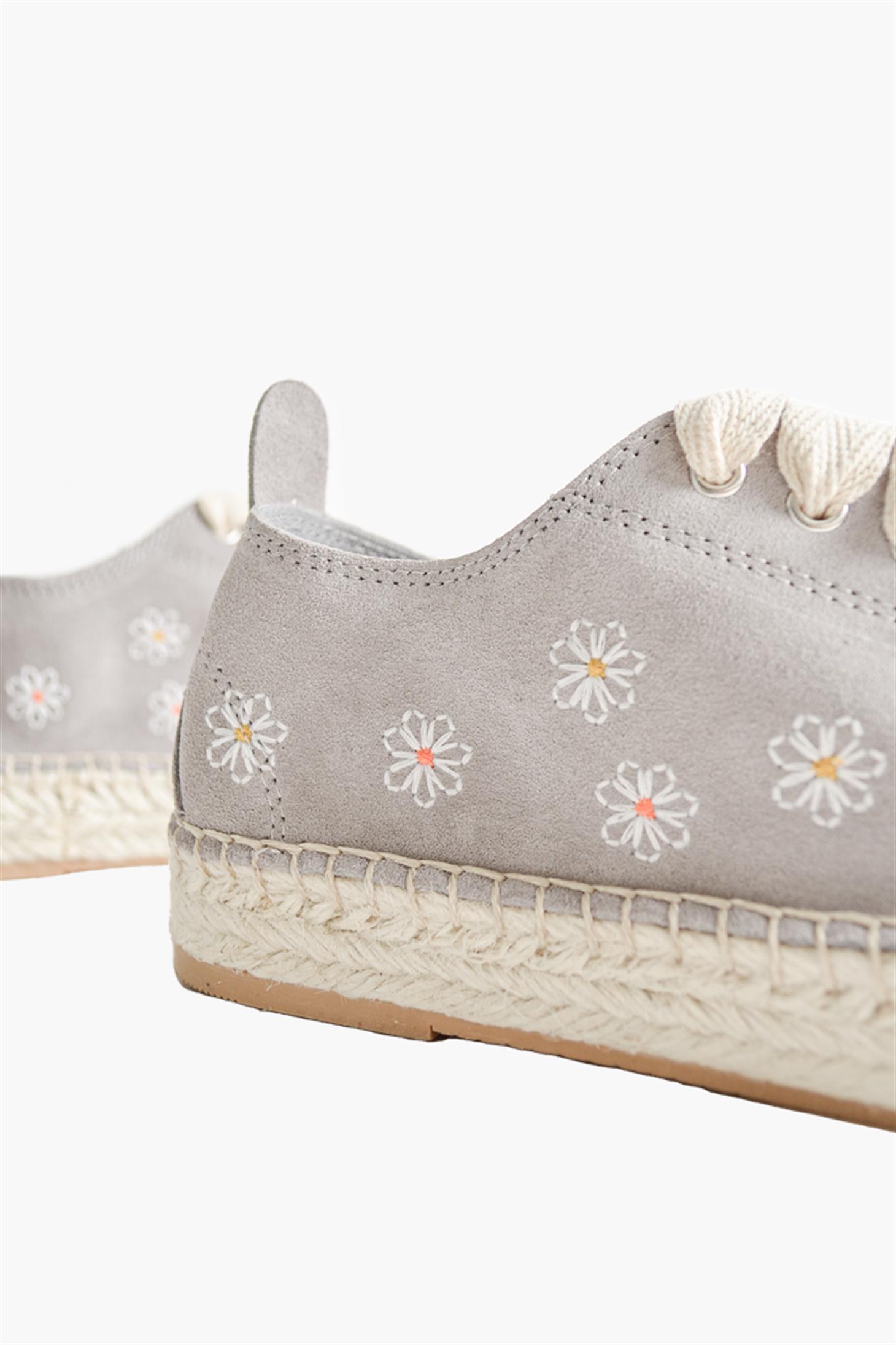 SHOES&MORELOLLIALOLLIA - Açık Gri Süet - ESPADRİL