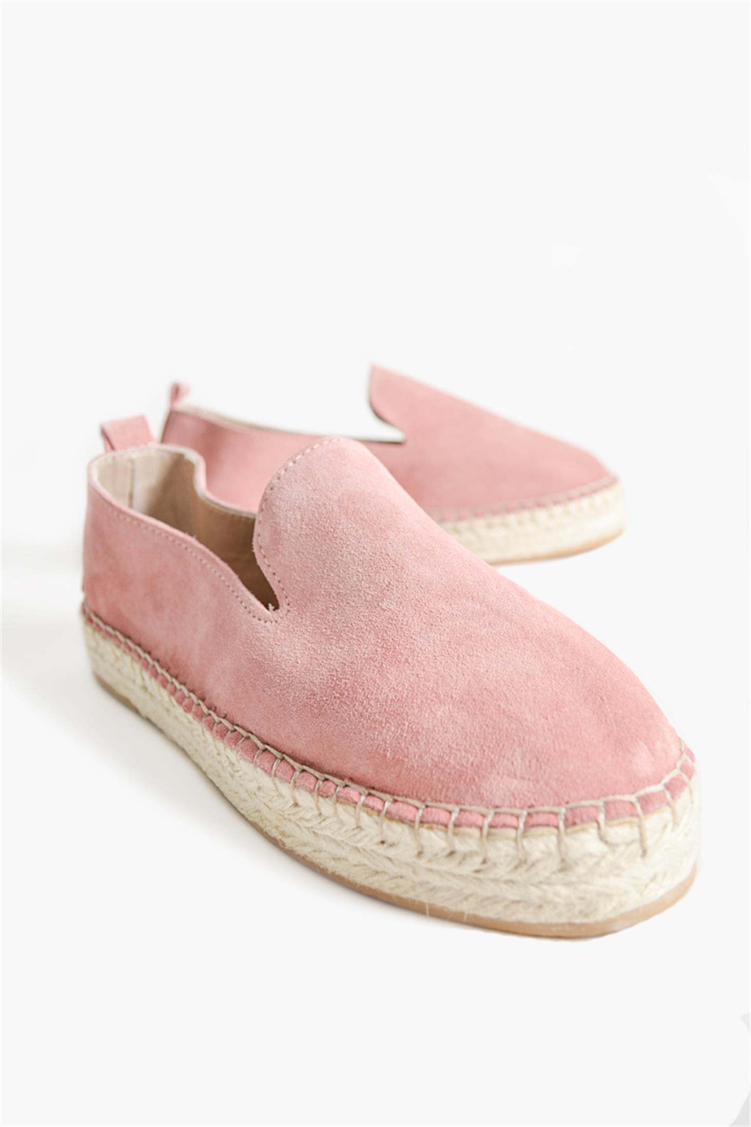SHOES&MOREPETMYPETMY - Pembe Süet  - Espadril