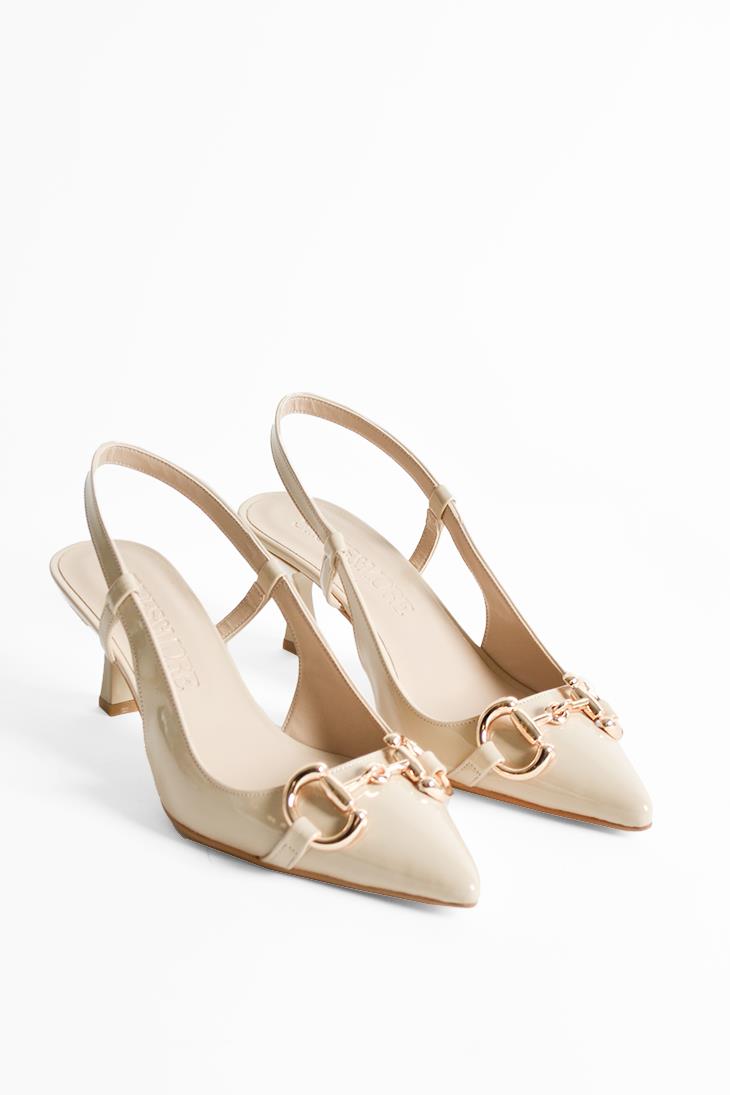 SHOES&MOREGISELLEGISELLE - Bej Rugan - Topuklu