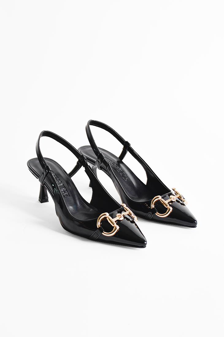 SHOES&MOREGISELLEGISELLE - Siyah Rugan - Topuklu