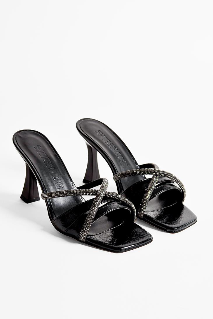 SHOES&MOREPONSAPONSA - Siyah - Topuklu Terlik