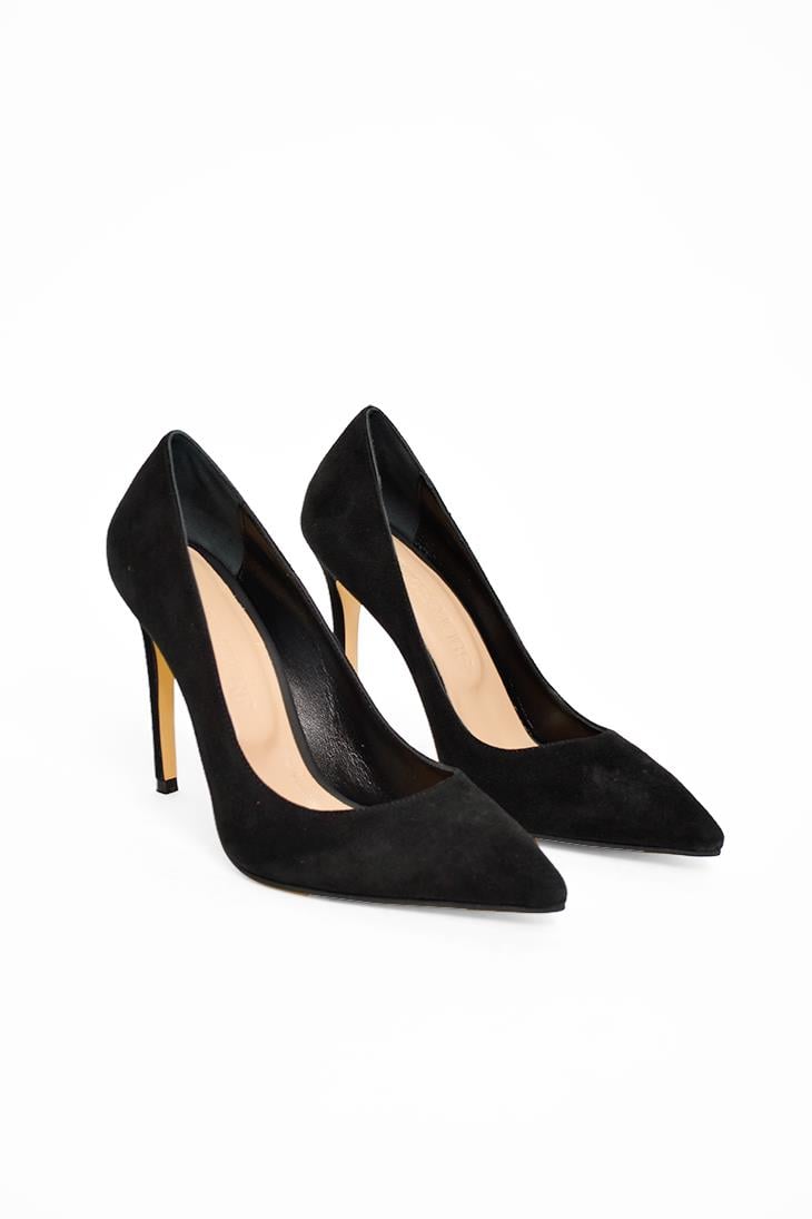 SHOES&MOREVALERIAVALERIA - Siyah Süet Deri - Stiletto