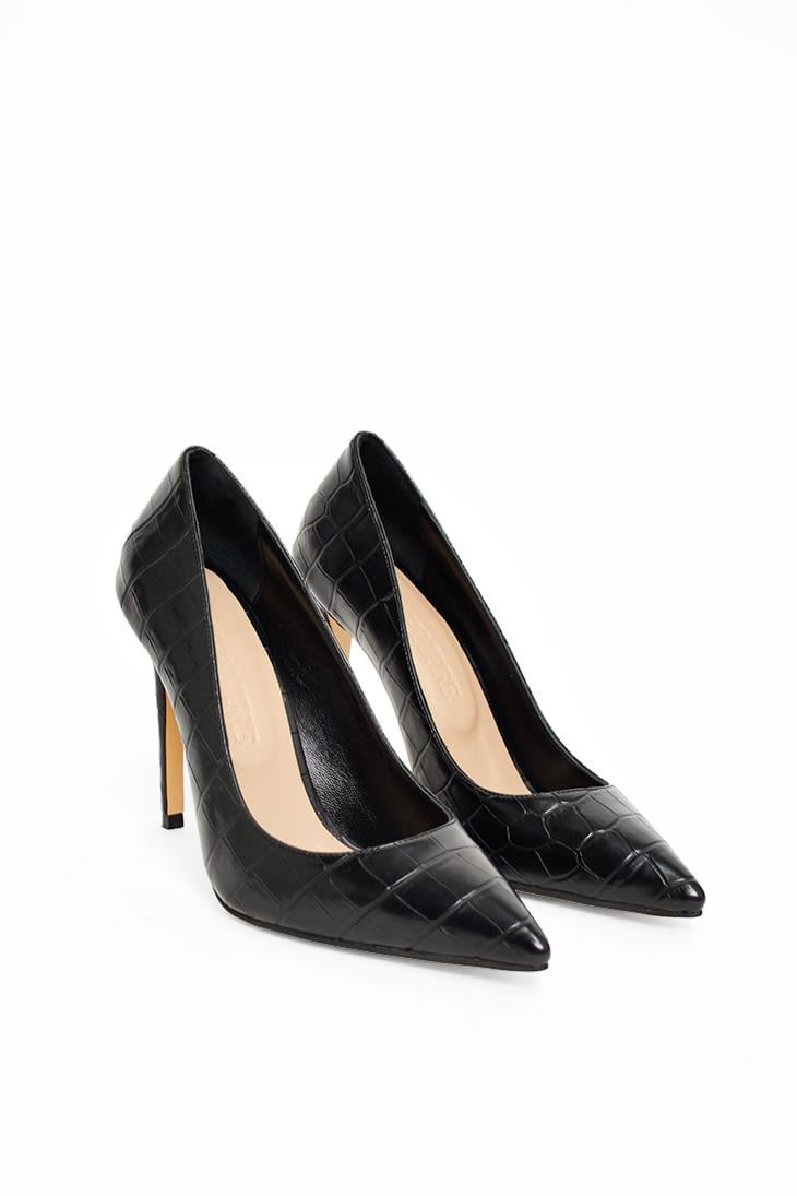 SHOES&MOREVALERIAVALERIA - Siyah Croco - Stiletto