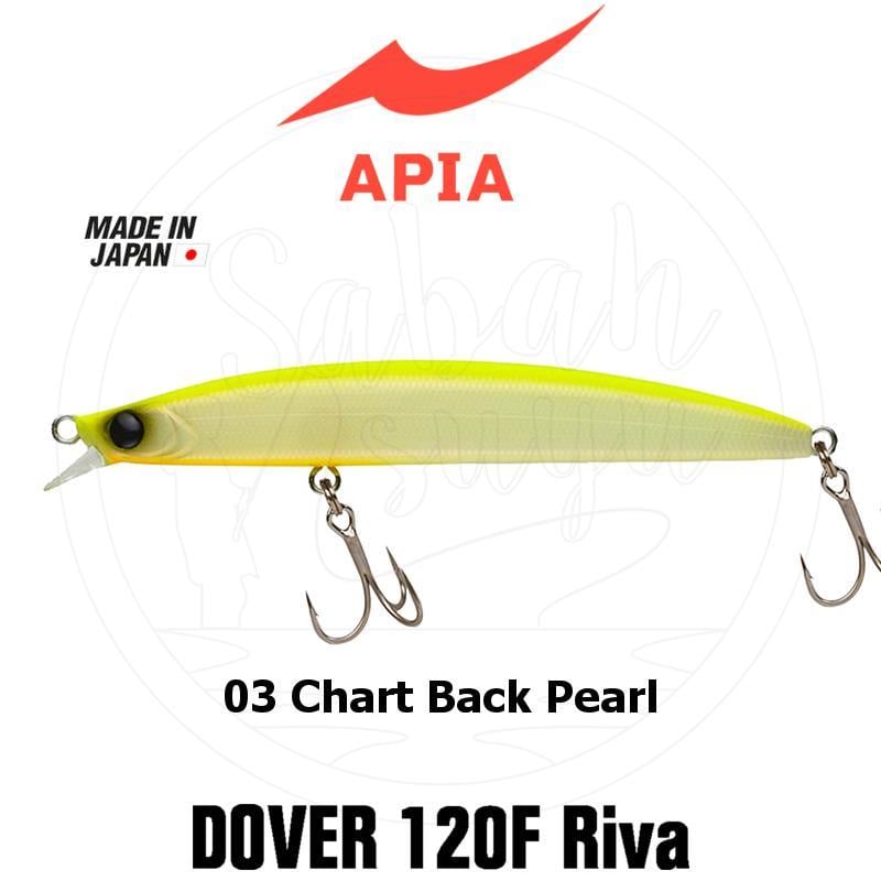 Apia Dover 120F Riva 19gr Sahte Balık #03 Chart Back Pearl
