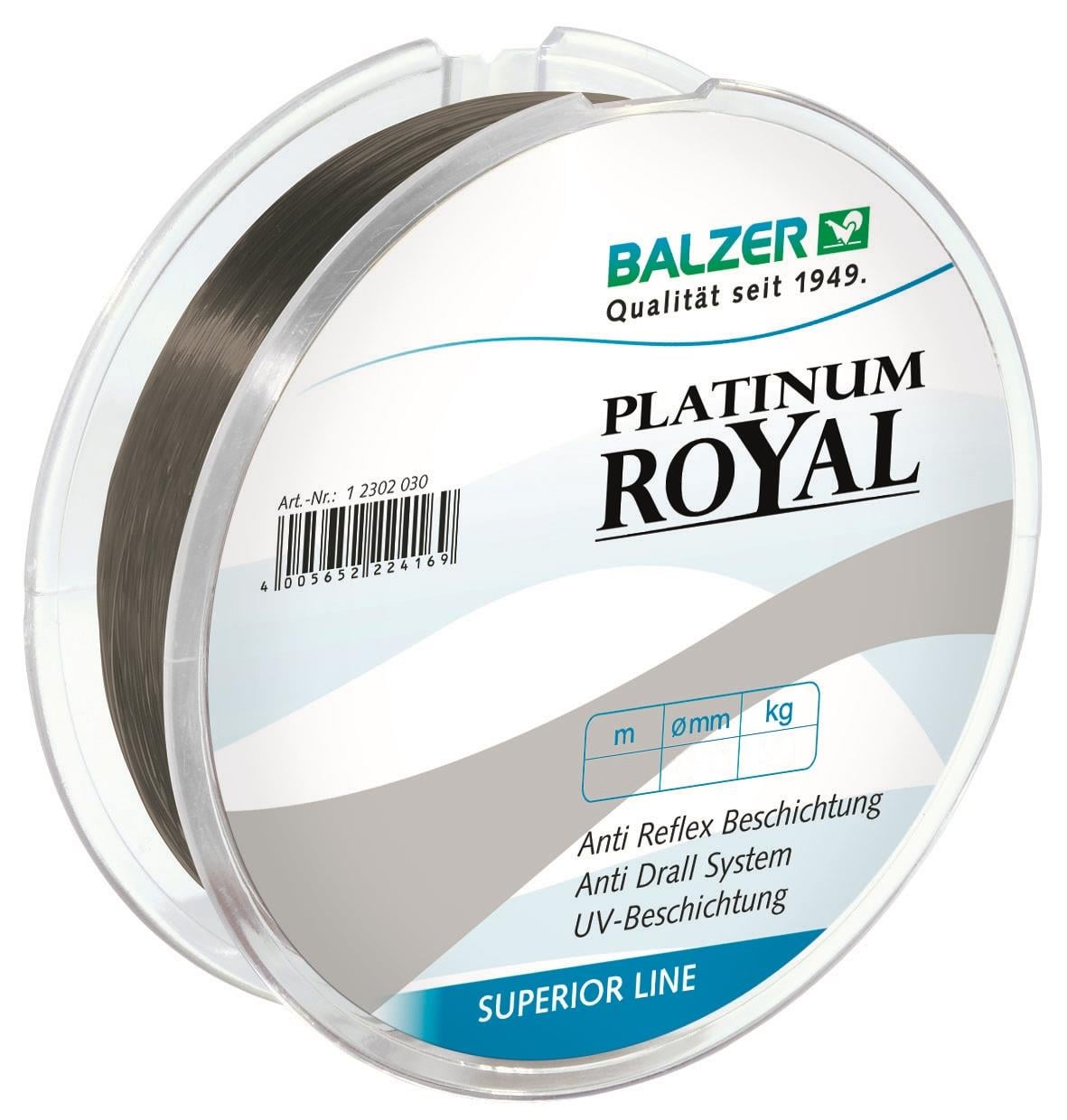 Balzer Plat. Royal Carp 0.35mm 13.5kg 300mt Sazan Misinası Şeffaf Gri