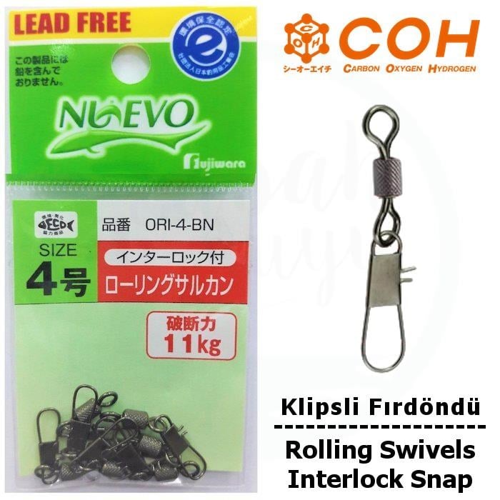 COH Klipsli Fırdöndü #4 11kg (Interlock Snap)