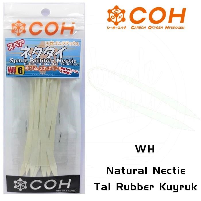 COH Natural Necktie Tai Rubber Kuyruk - WH