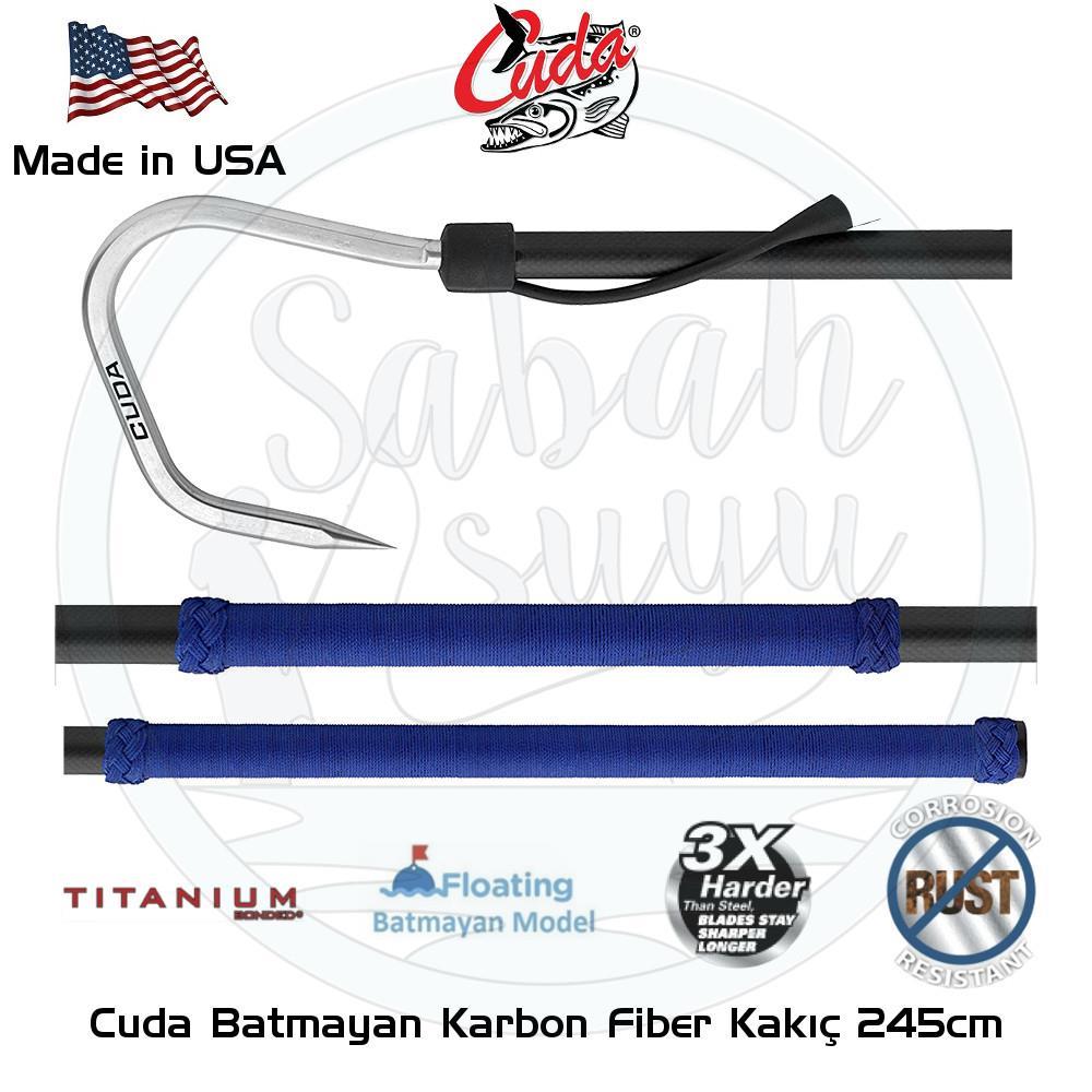 Cuda Batmayan Karbon Fiber Kakıç 245cm - Kanca 10cm
