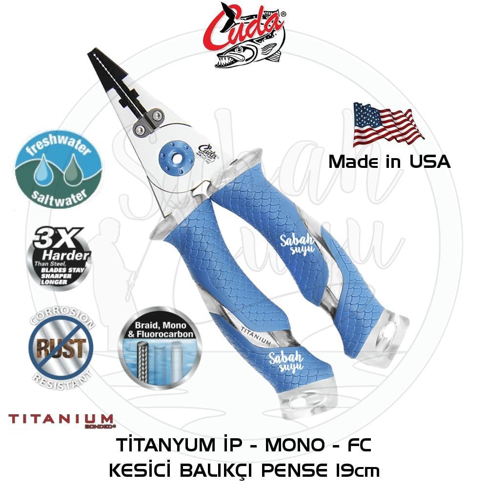 Cuda Titanyum Balıkçı Pense Mono-İp-FC Kesici 19cm