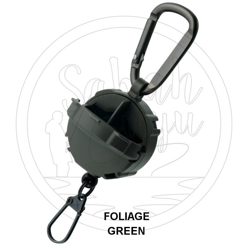 Daiichiseiko Carabiner Reel + Micro Case 2 Gözlü Aksesuar Askısı Foliage Green