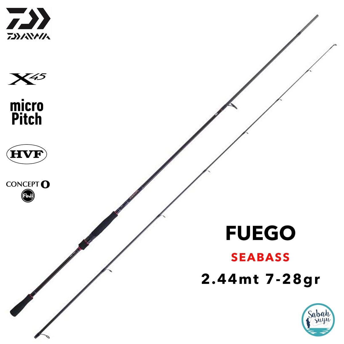 Daiwa Fuego AF 2.44mt 7-28gr (2P) Spin Olta Kamışı
