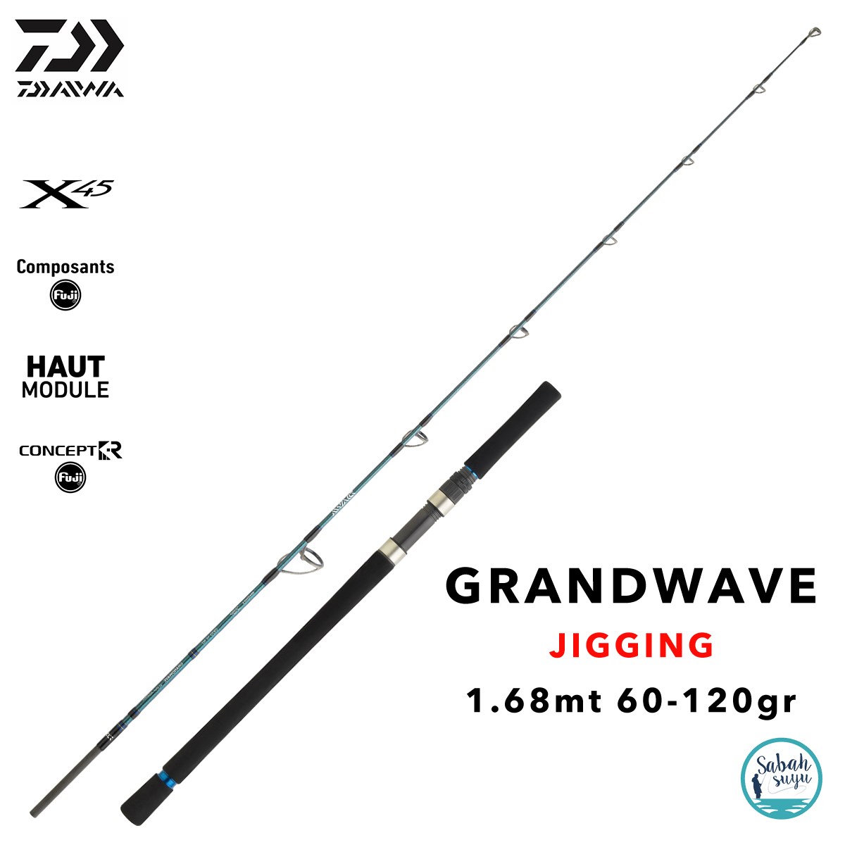 Daiwa Grandwave 1.68mt 60-120gr (S2P) Jigging Kamış
