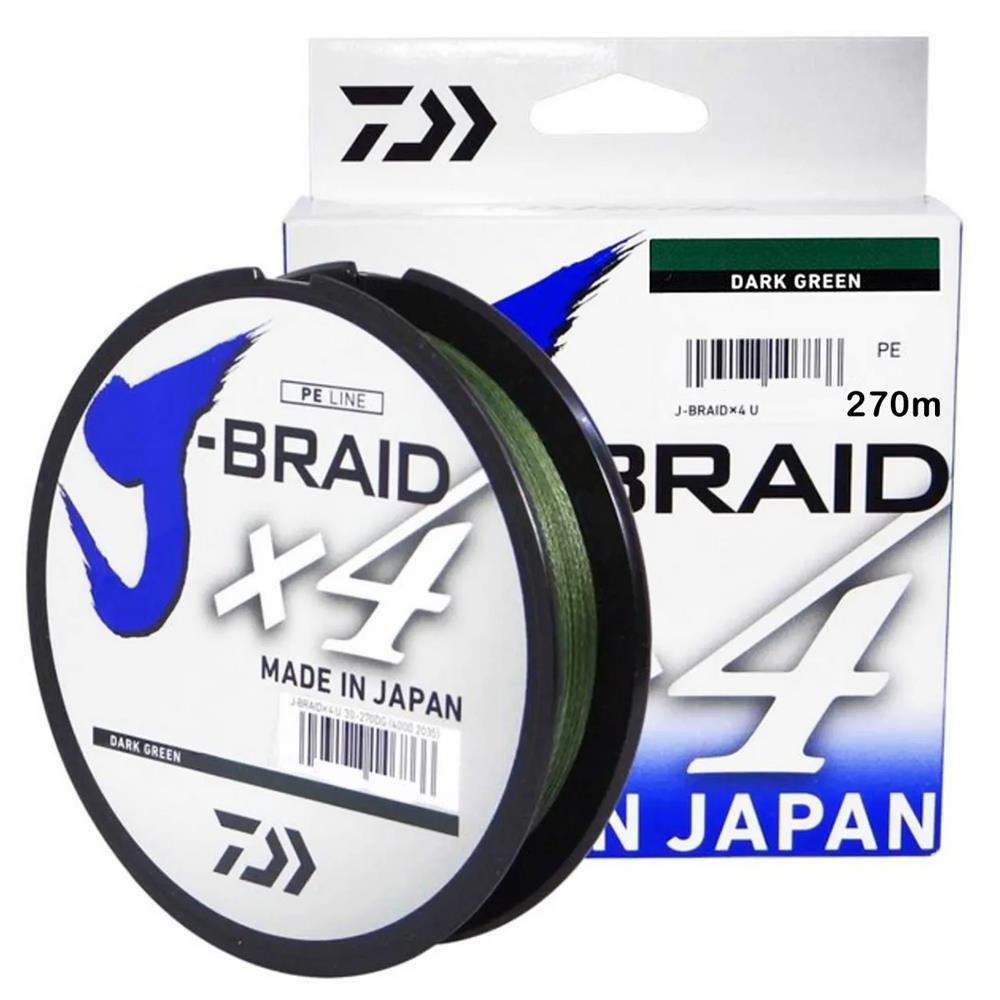 Daiwa J Braid 4X  İp Misina 270mt Koyu Yeşil