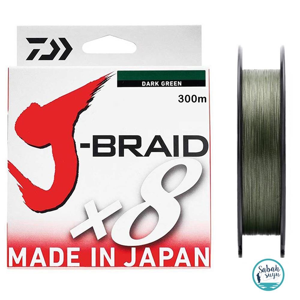 Daiwa J Braid 8X İp Misina 300mt Koyu Yeşil