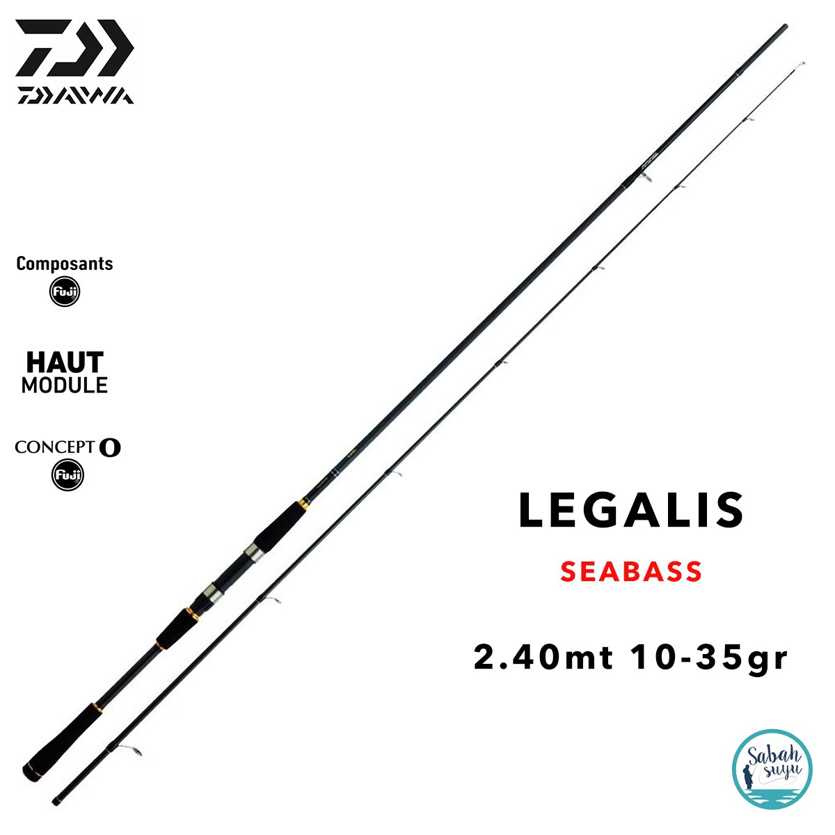 Daiwa Legalis Seabass AF 2.40m 10-35gr (2P) Spin Kamış
