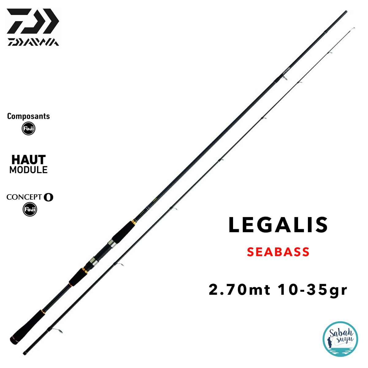 Daiwa Legalis Seabass AF 2.70m 10-35gr (2P) Spin Kamış