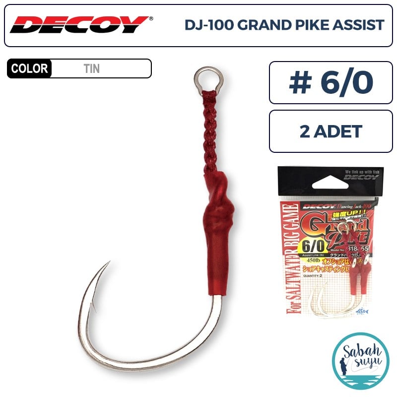 Decoy DJ-100 Grand Pike Tekli Asist İğnesi #6/0 (2 Adet)