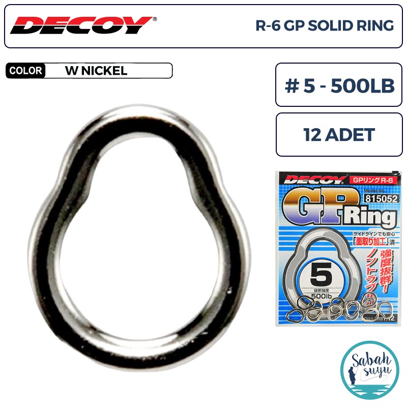 Decoy R-6 GP Solid Ring (Kapalı Halka) #5 500lb (12 Adet)