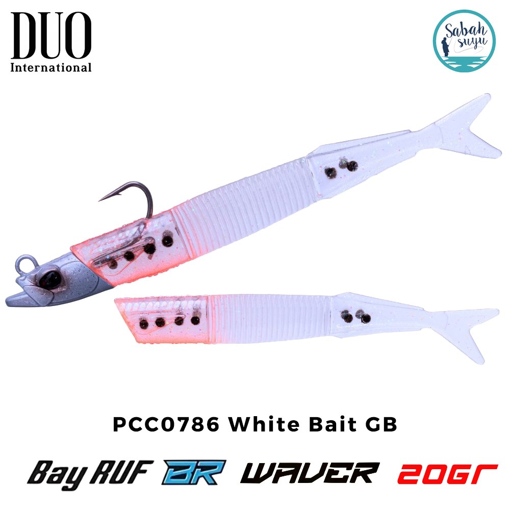 Duo Bay Ruf BR Waver ZN 20gr 15.5cm Combo (2+1) PCC0786 White Bait GB