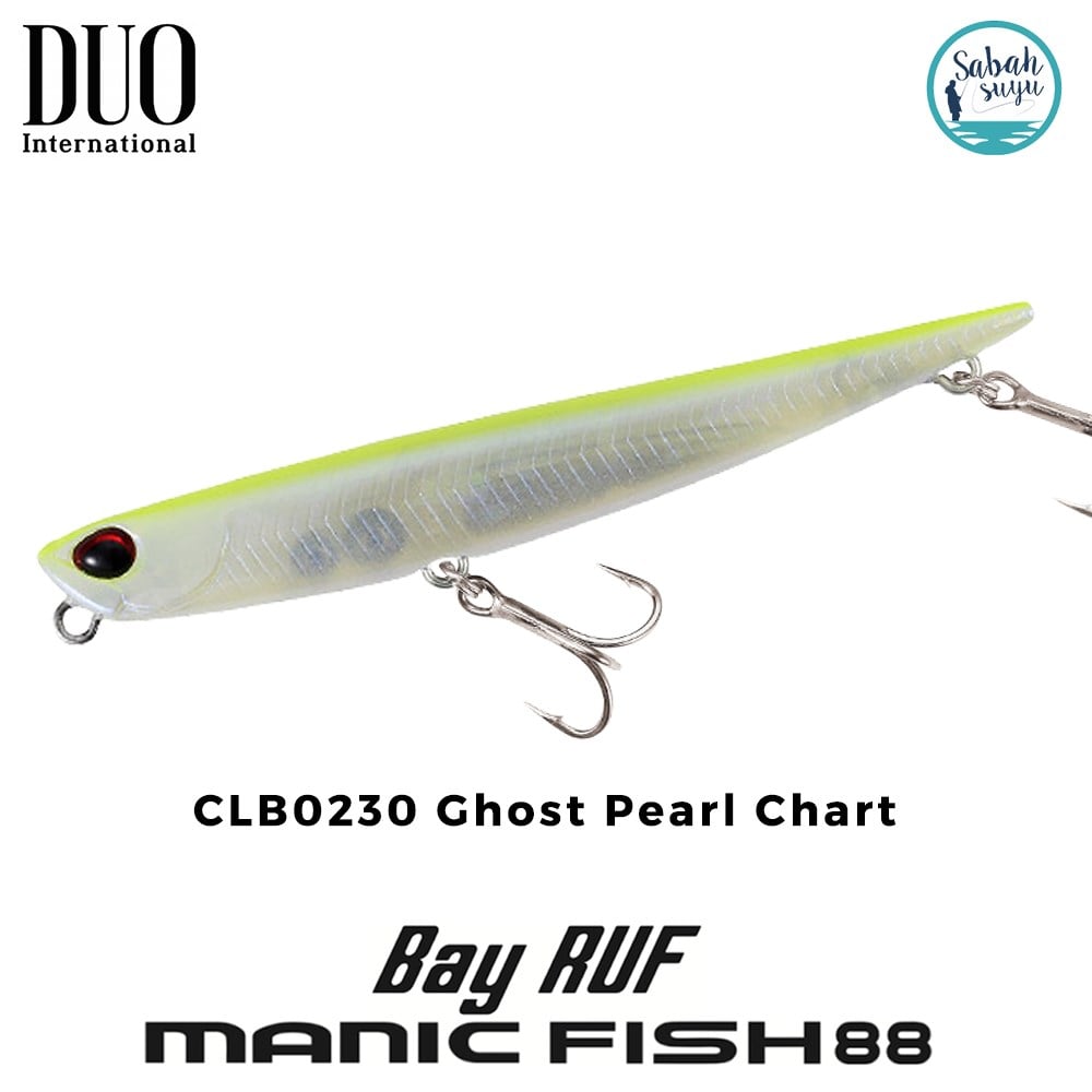 Duo Bay Ruf Manic Fish 88 CLB0230 Ghost Pearl Chart