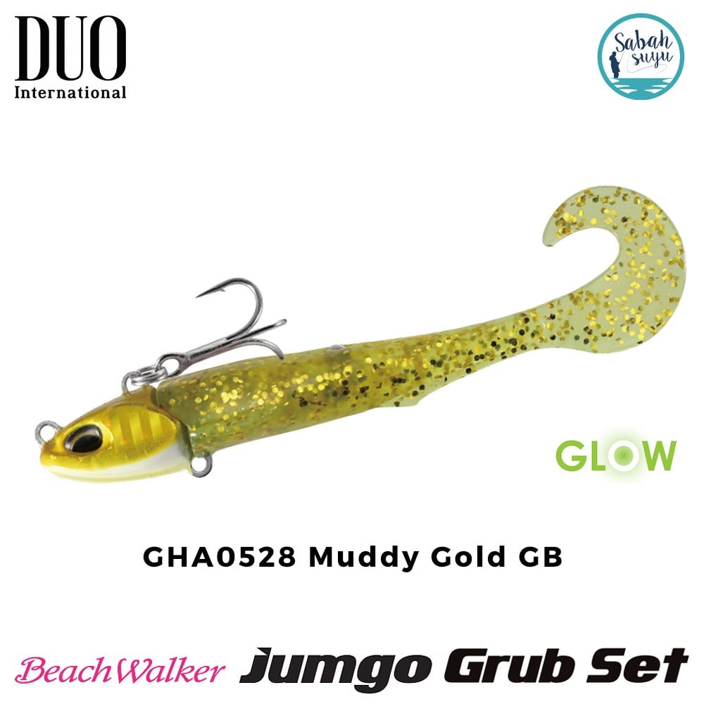 Duo Beach Walker Jumgo Grub Set 8cm 14gr GHA0528 Muddy Gold GB
