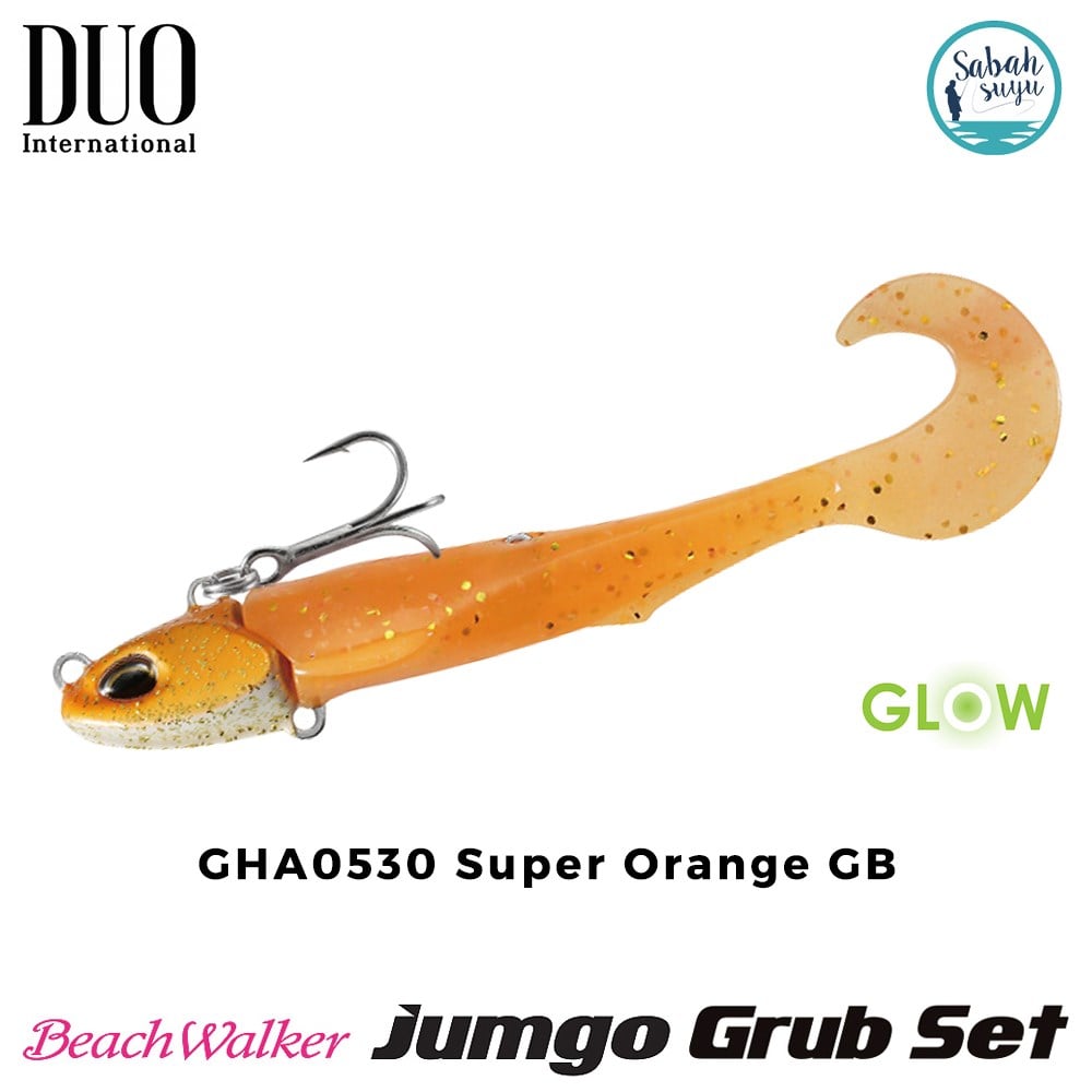 Duo Beach Walker Jumgo Grub Set 8cm 21gr GHA0530 Super Orange GB