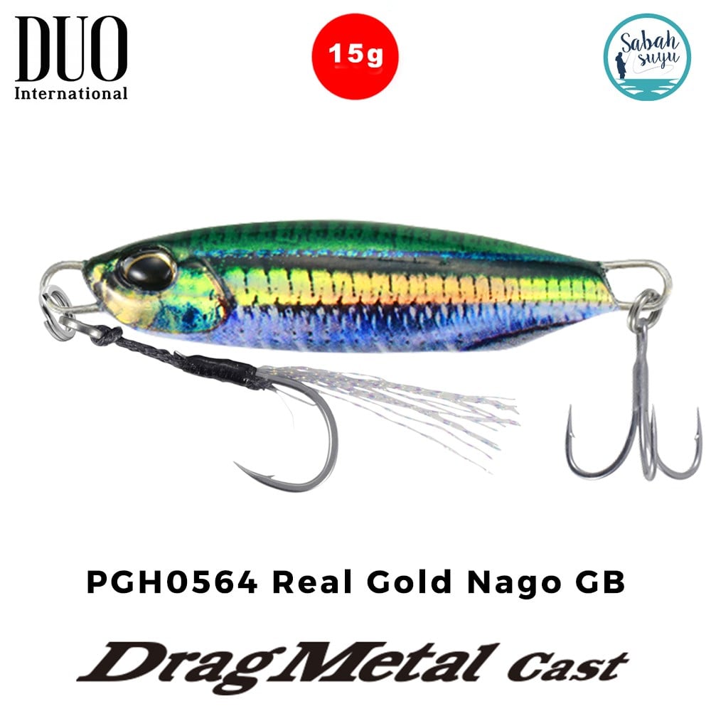 Duo Drag Metal Cast Jig 15gr. PGH0564 Real Gold Nago GB