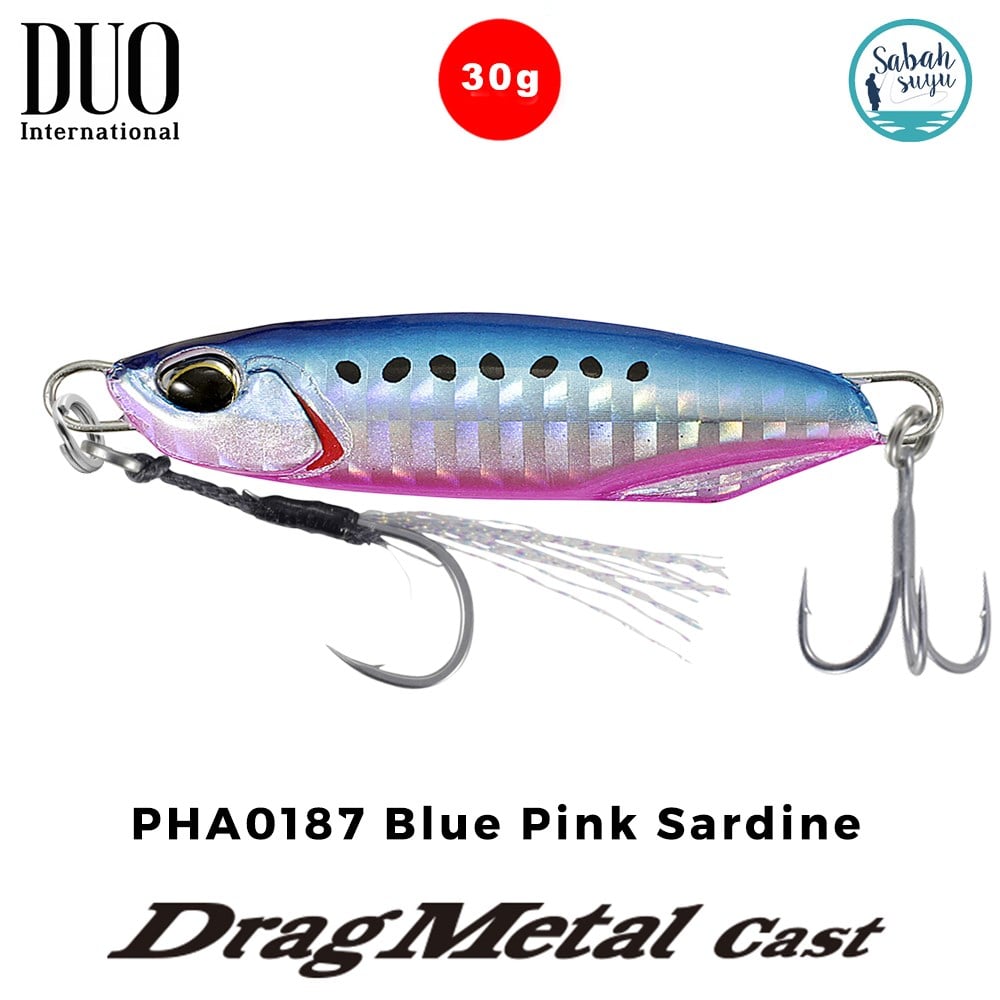 Duo Drag Metal Cast Jig 30gr. PHA0187 Blue Pink Sardine