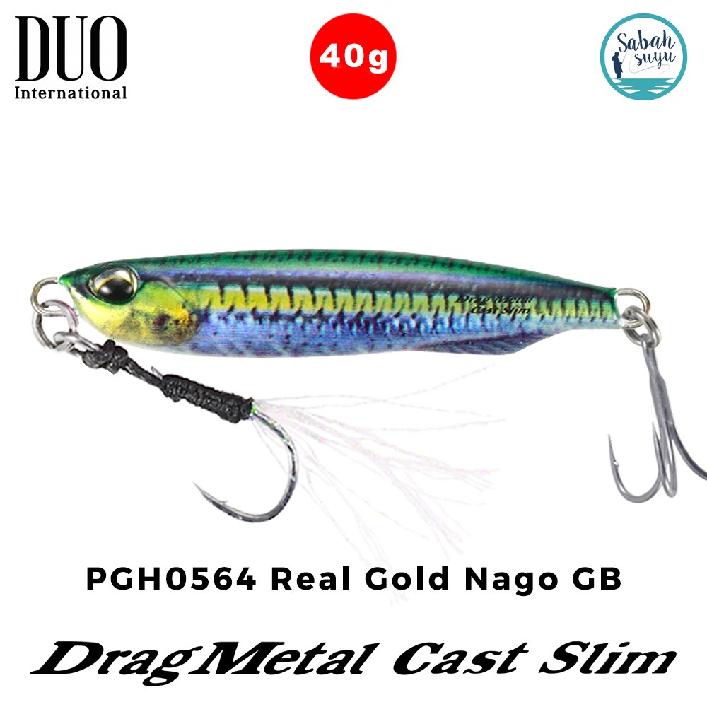 Duo Drag Metal Cast Slim Jig 40gr. PGH0564 Real Gold Nago GB