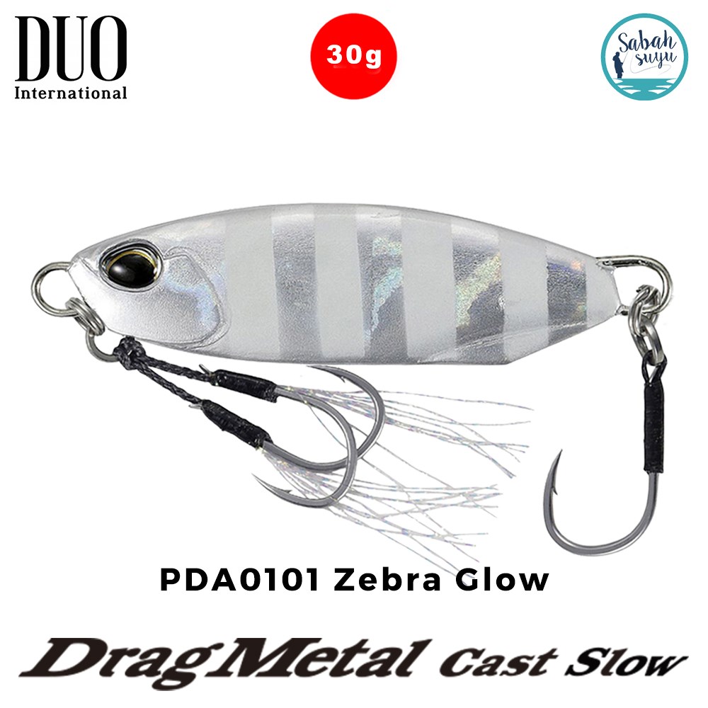 Duo Drag Metal Cast Slow Jig 30gr. PDA0101 Zebra Glow