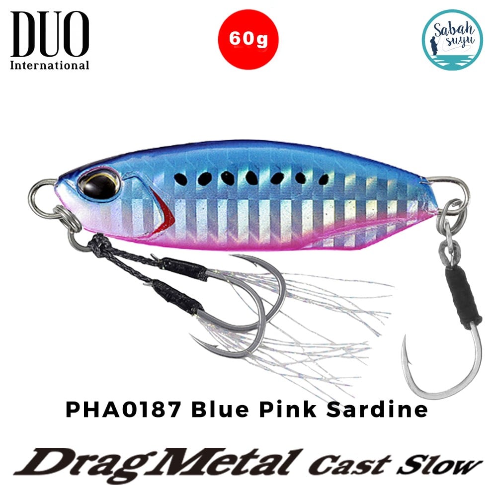 Duo Drag Metal Cast Slow Jig 60gr. PHA0187 Blue Pink Sardine