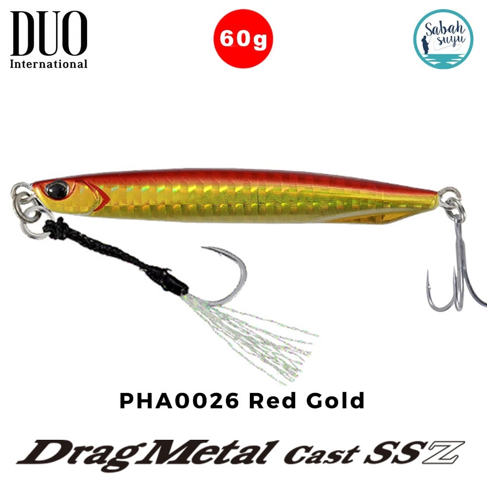 Duo Drag Metal Cast Super Slim SSZ Jig 60Gr. PHA0026 Red Gold