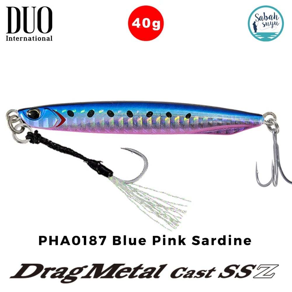 Duo Drag Metal Cast Super Slim SSZ Jig 40Gr. PHA0187 Blue Pink Sardine