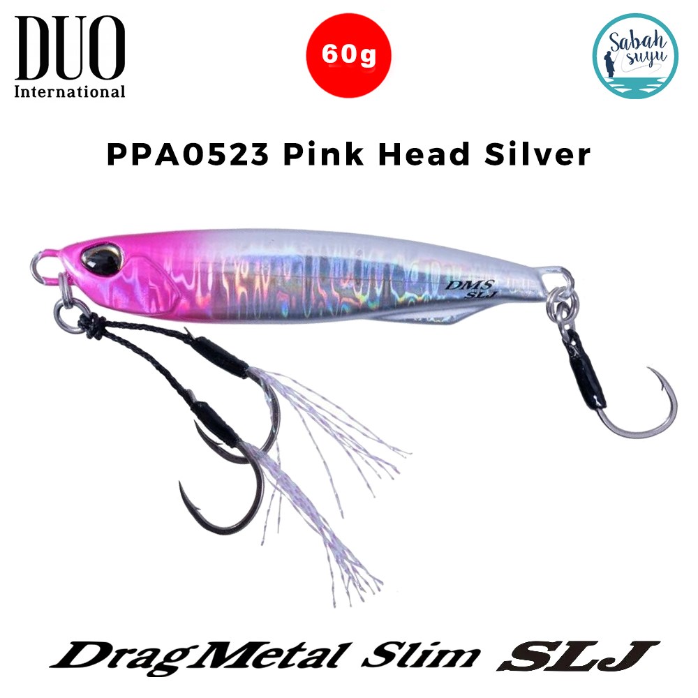 Duo Drag Metal Slim SLJ Jig 60gr 84mm PPA0523 Pink Head Silver