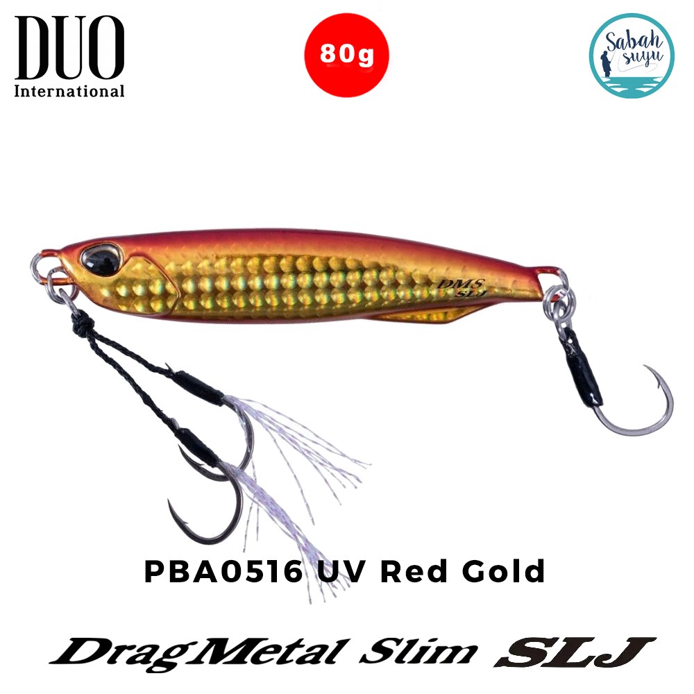 Duo Drag Metal Slim SLJ Jig 80gr 90mm PBA0516 UV Red Gold