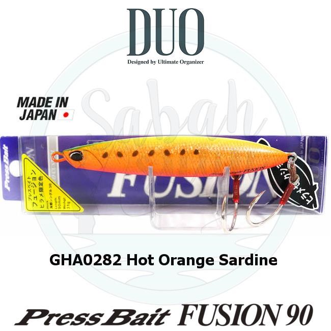 Duo Press Bait Fusion 90 GHA0282 Hot Orange Sardine
