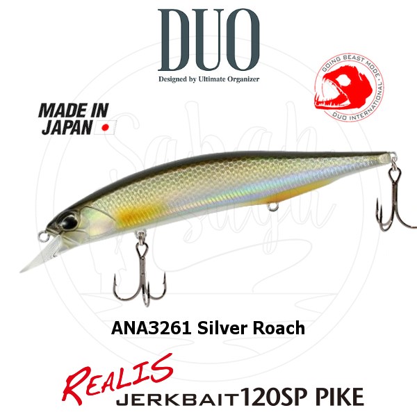 Duo Realis Jerkbait 120SP Pike ANA3261 Silver Roach