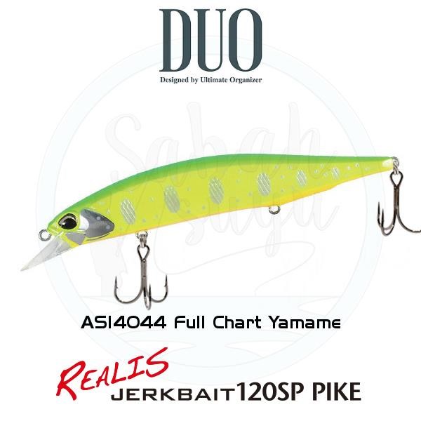 Duo Realis Jerkbait 120SP Pike ASI4044 Full Chart Yamame