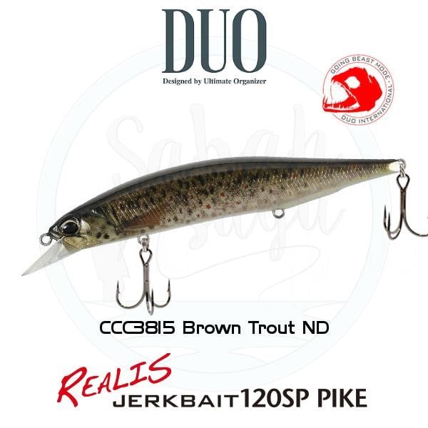 Duo Realis Jerkbait 120SP Pike CCC3815 Brown Trout ND