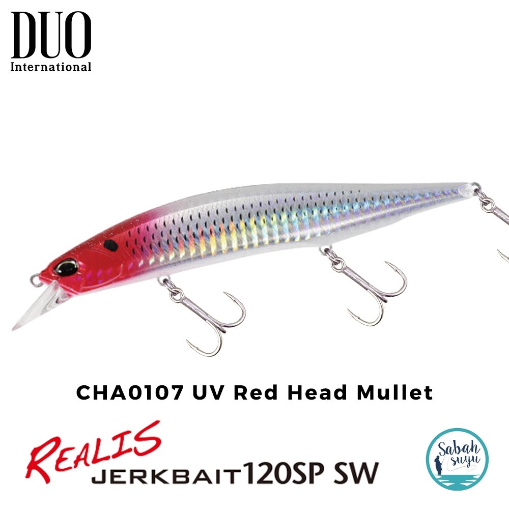 Duo Realis Jerkbait 120SP SW CHA0107 UV Red Head Mullet