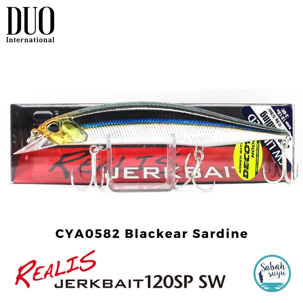 Duo Realis Jerkbait 120SP SW CYA0582 Blackear Sardine