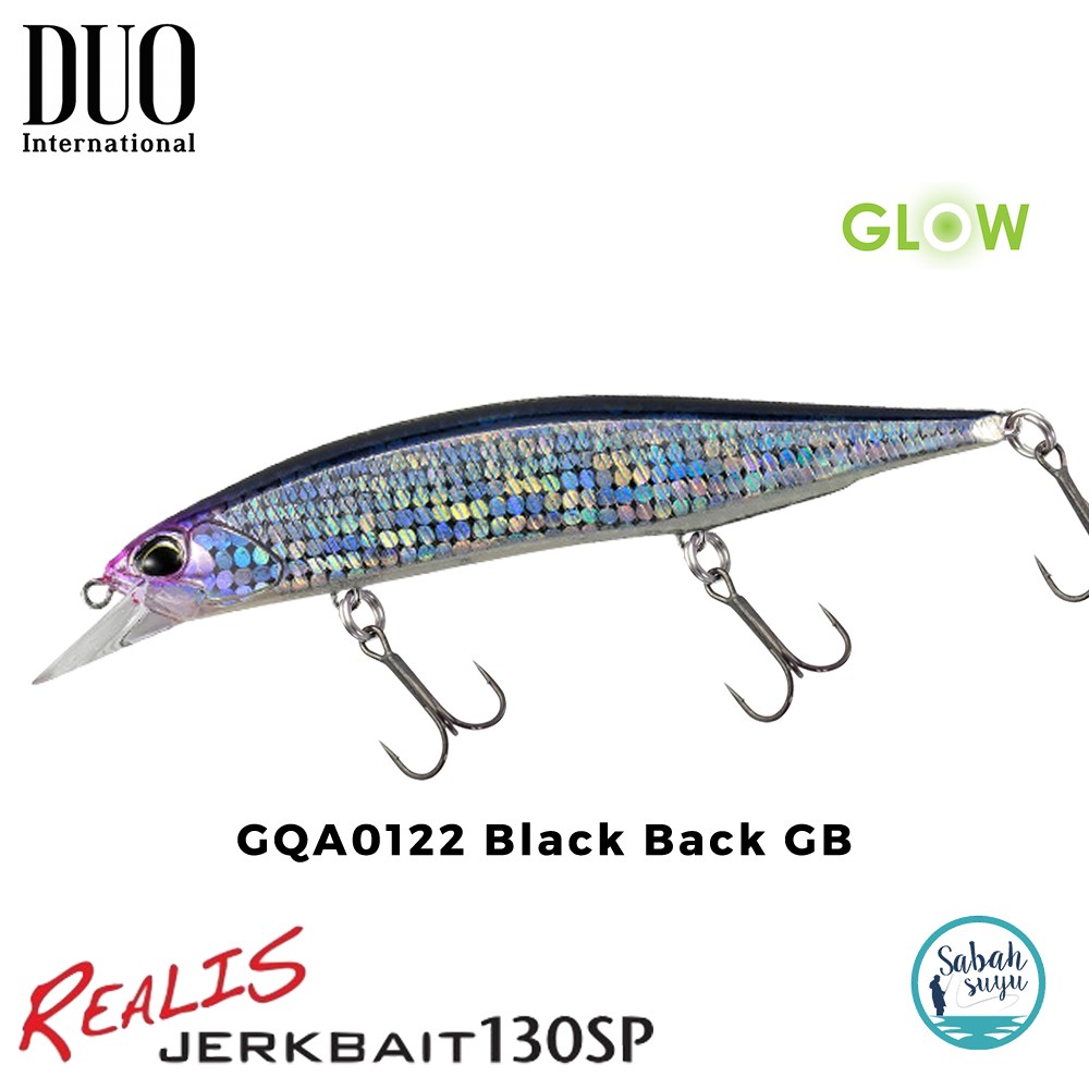 Duo Realis Jerkbait 130SP GQA0122 Black Back GB
