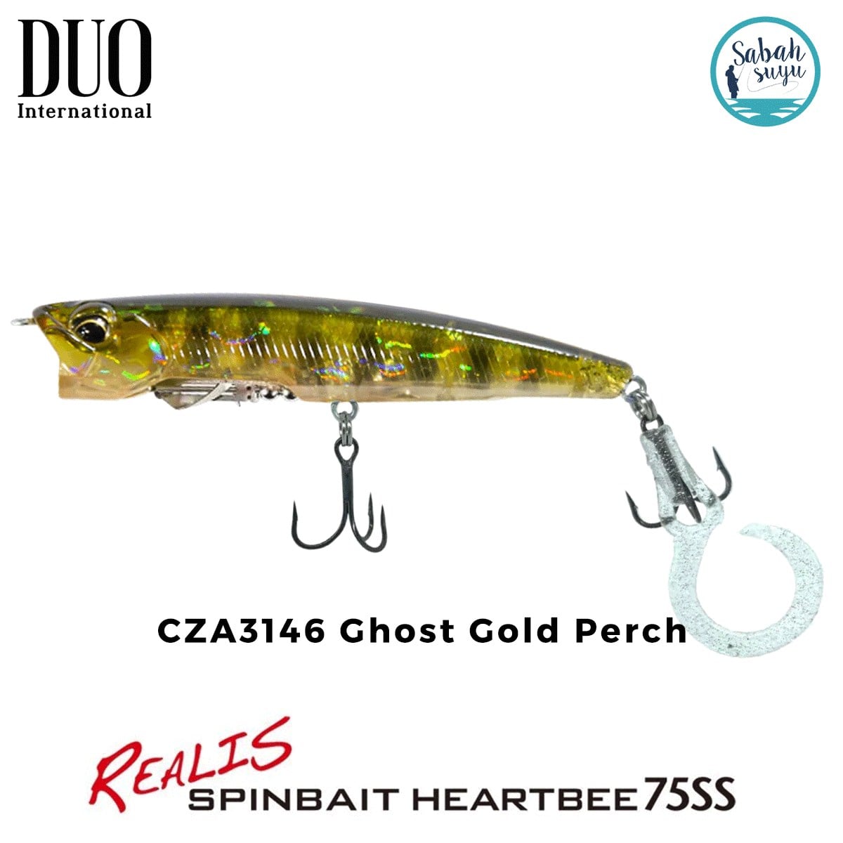 Duo Realis Spinbait Heartbee 75SS CZA3146 Ghost Gold Perch