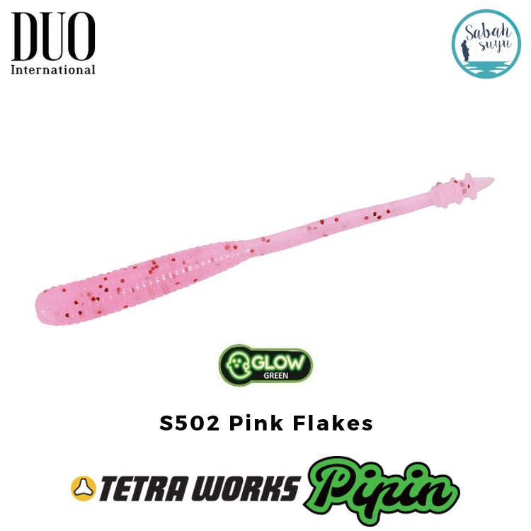 Duo Tetra Works Pipin LRF Silikon 45mm. S502 Pink Flakes