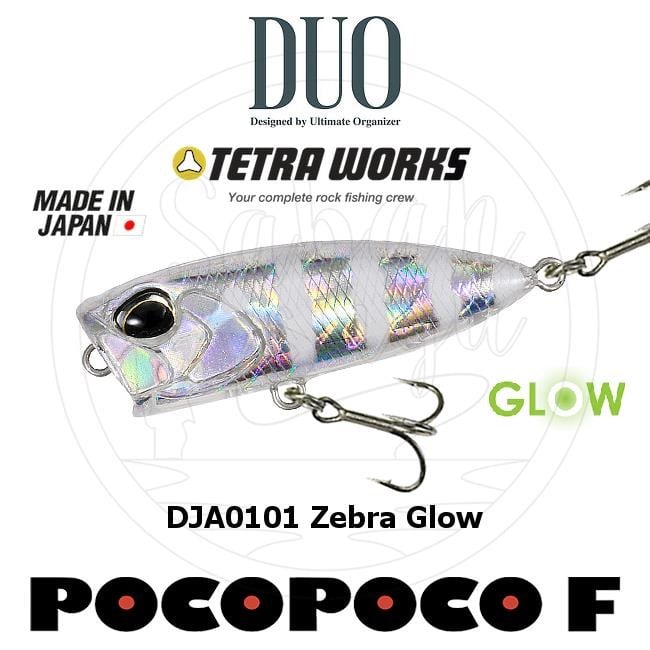 Duo Tetra Works Pocopoco 40F DJA0101 Zebra Glow Sahte Balık