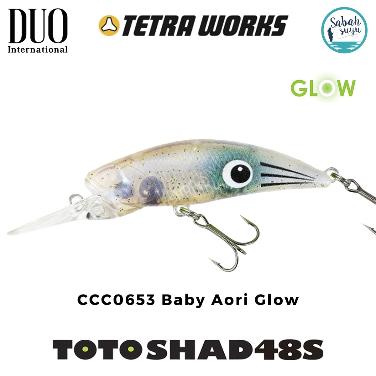 Duo Tetra Works Toto Shad 48S CCC0653 Baby Aori Glow